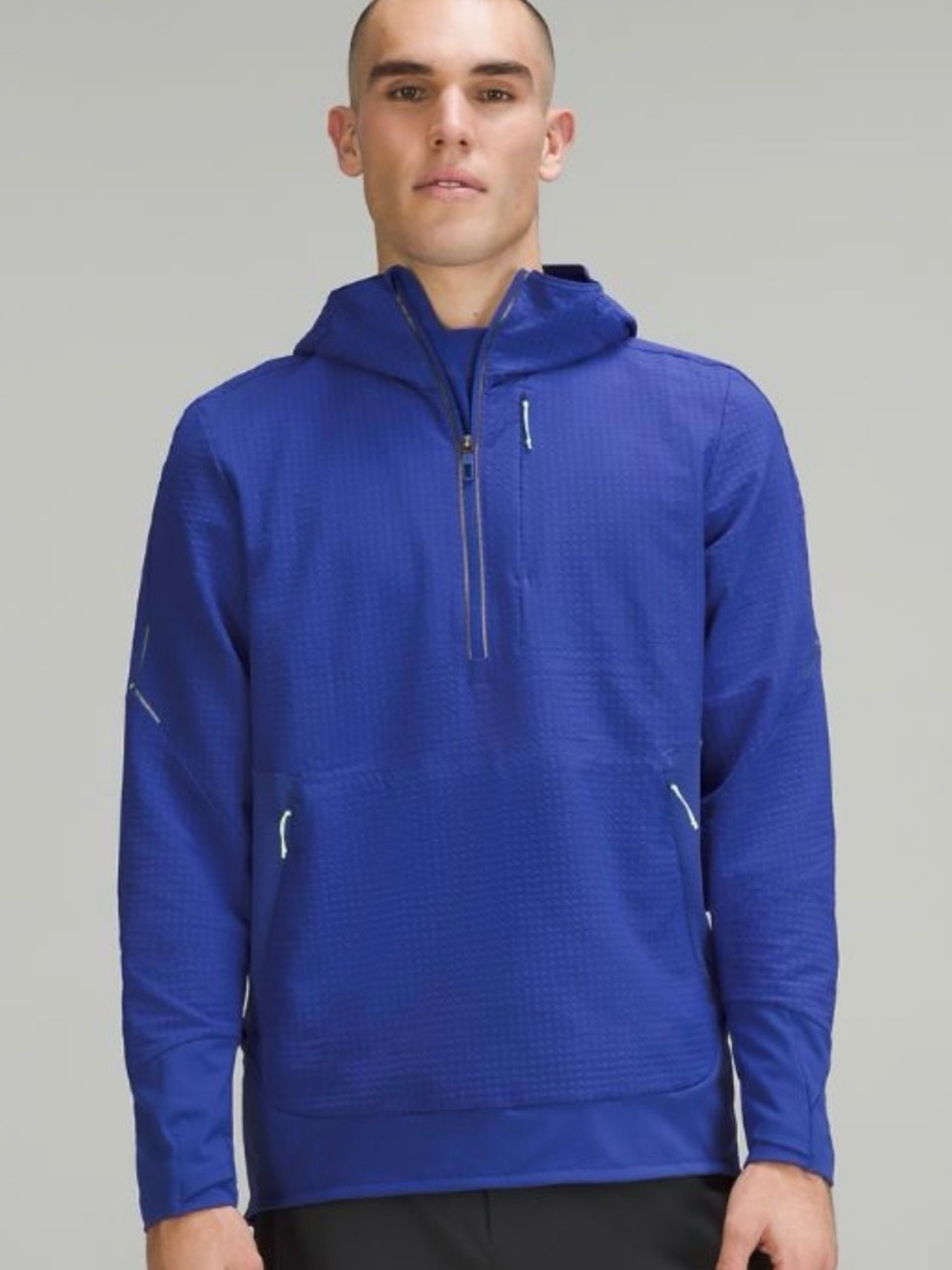 Lululemon | Cold Terrain 3/4 Zip Hoodie Jacket - Psychic Blue Size large